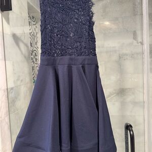 Elegant Navy Blue Dress